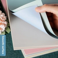 Papier cartonné épais Molandi A3/8K/4K en PE biodégradable, gris bleu, pour loisirs créatifs, grandes couleurs macaron, A4 vert rigide