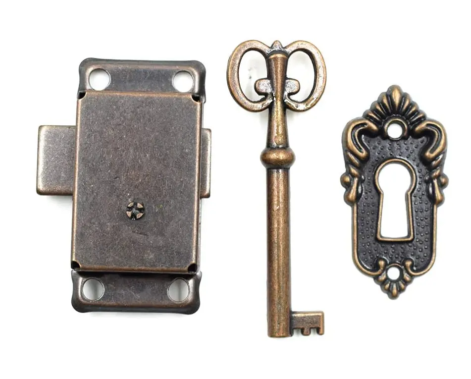 Manufacturer Iron Solid Casting Antique Furniture Cabinet Lock Preferred Strong Material Antique Desk Drawer Lock