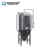 Réservoir de fermentation conique d'équipement de brassage de bière d'isolation revêtue de l'acier inoxydable 304 316L