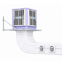 Enfriadores Evaporativos de Montaje en Techo Keyuefeng, Ahorro de Energía, 25000CFM, Enfriador de Aire Industrial con Salida de Aire Inferior
