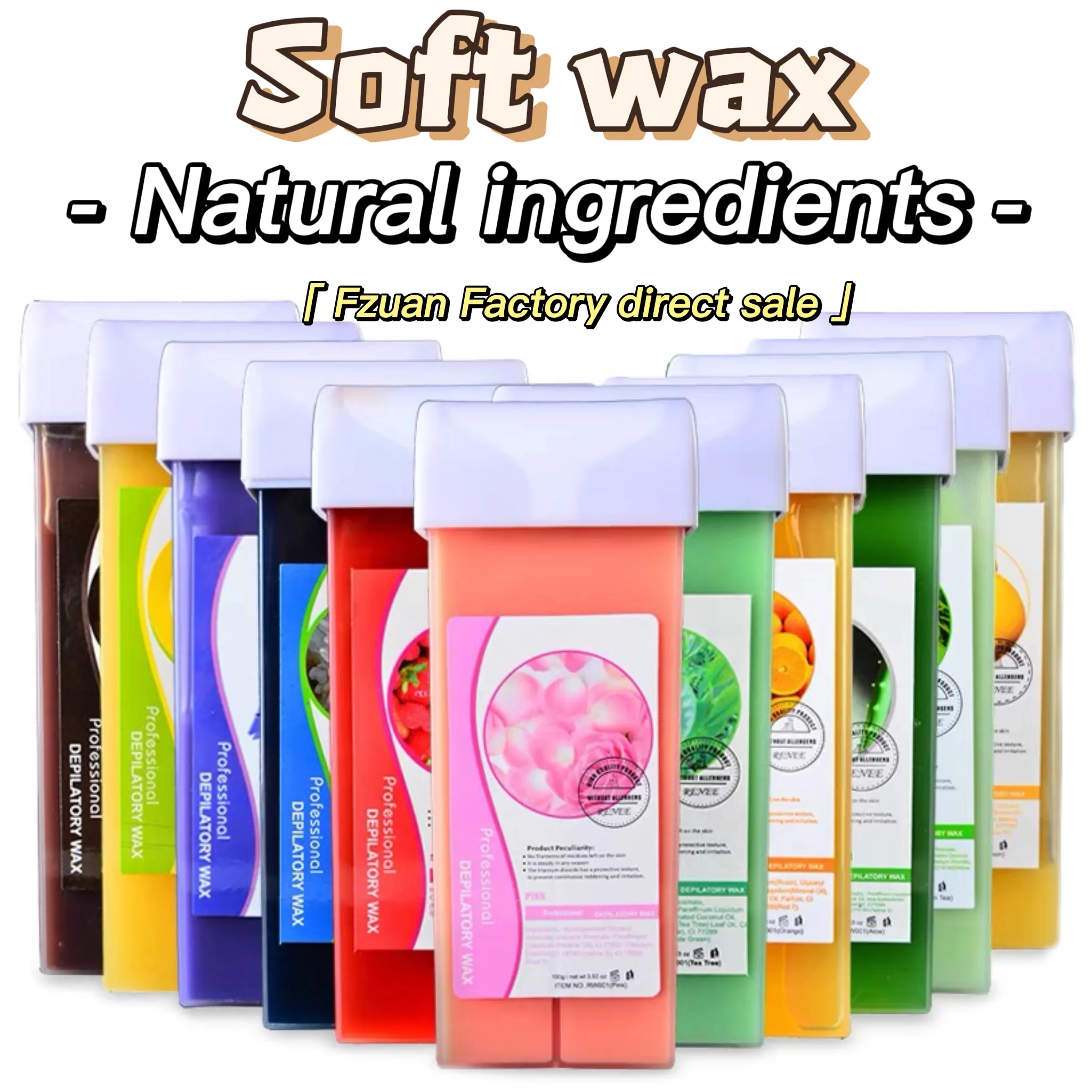 OEM Factory Direct Sale Of High Quality 15 Flavors Soft Wax Quick Hair Removal Wax