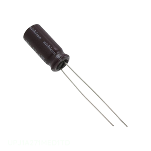 Distribuidor Autorizado UPJ1A271MED1TD Condensador de Aluminio de 270 uF, 270UF 20% 10V, Tipo RADIAL TH, de Montaje a Través de Orificio - Product Image 1