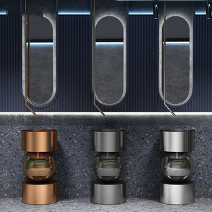 Cuvette polie moderne de piédestal d'acier inoxydable avec le drain pour le <span class=keywords><strong>lavabo</strong></span> de salle de bains de toilette d'hôtel - Product Image 5