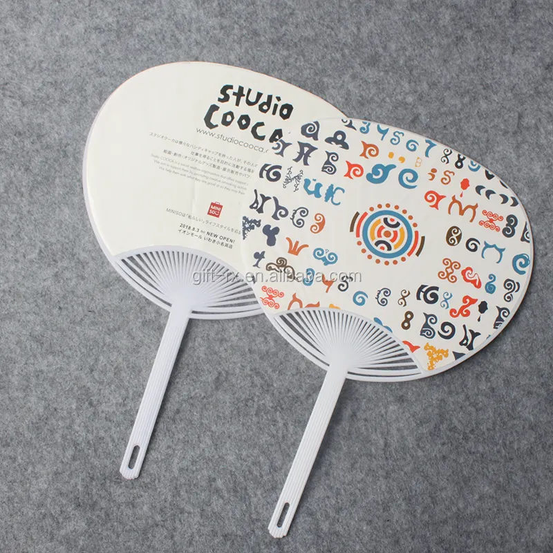 Wenzhou Groothandel Gedrukt Plastic Fan Aangepaste Goedkope Manual Hand Fan