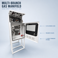Boîte d'alimentation en gaz spécial N2 Ar H2 O2, panneau de distribution automatique haute pureté VMB pour atelier, acier inoxydable 316L, industriel