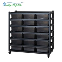 Étagère en alliage d'aluminium pour reptiles, armoire de reproduction, terrarium pour geckos léopard et serpents de la famille des crotalidés