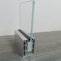 Système de balustrade en verre avec éclairage LED à canal en U en aluminium pour installation DIY, pour balcon extérieur, garde-corps et pince à verre