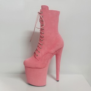 Botas de Pole Dance de 20CM con Cordones y Encaje Sexy para Mujer, Modelo de Tela de Gamuza - Product Image 3