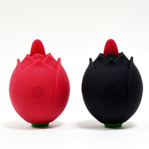 <span class=keywords><strong>Lesbianas</strong></span> Rosa flor forma lengua lamiendo Tease succión sabor salto para consolador vibrador mujeres juguetes sexuales pareja BQ527 10 vibración - Product Image 1
