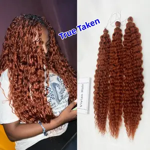 24 pouces Ariel Curl Cheveux Twist Crochet Cheveux Synthétiques Eau Vague Ombre Blonde Rose 60cm 75cm Vague Profonde Russie Extension de Cheveux