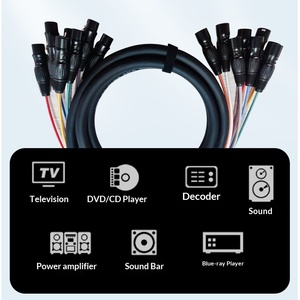 Câble multipaire XLR 8 canaux pour <span class=keywords><strong>audio</strong></span> professionnel, avec noyau OFC et connecteurs de type Neutrik pour scène et studio - Product Image 3