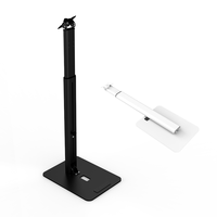 Support de tablette universel réglable en métal Peacemounts, support de sol pour kiosque, support portable pour ordinateur portable réglable en hauteur, base pliable