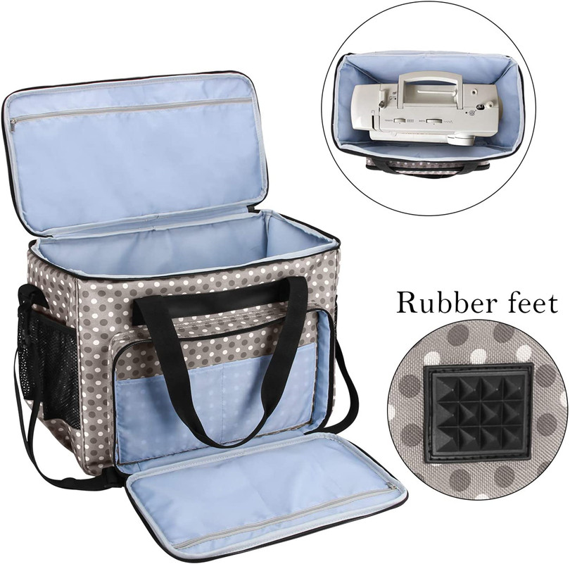 Сумка-тоут для швейной машины для путешествий с рукавом для тележки, универсальная сумка для швейной машины