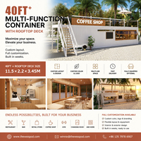 Restaurants conteneurs, bars conteneurs et cafés conteneurs multiples et connectés, populaires en Europe et en Amérique
