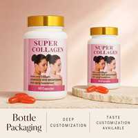 Complément de beauté : Capsules de collagène pour adultes, saveur personnalisée, OEM, ODM, programmes de vente en gros et au détail