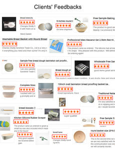 Set di Cesti <span class=keywords><strong>per</strong></span> Lievitazione in Rattan Naturale Fatti a Mano, Ovali 7/8/10/9 Pollici, con Raschietto in <span class=keywords><strong>Plastica</strong></span>, <span class=keywords><strong>per</strong></span> <span class=keywords><strong>Pane</strong></span> e Lievito - Product Image 4