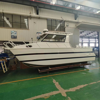 Catamaran à moteur en aluminium soudé Gospel 7,9 m (26 pi) pour la pêche sportive et les loisirs