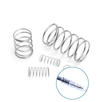 Fabrication personnalisée de ressorts de Compression à bobine conique Micro en acier inoxydable 304 avec extrémité rectifiée et