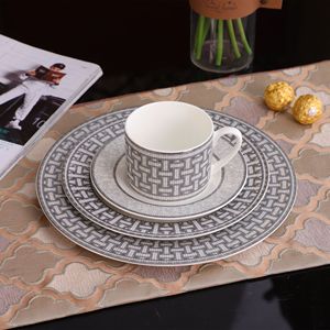 Modern Creative Eco-Friendly Japanese Korean Ceramic <b>Tableware</b> Western Pasta Dishes for Home Hotel Parties Irregular in Design - Product Image 1