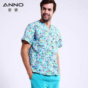 Blouse Médicale Unisexe Tissée Imprimée Chiens Adorables, Confortable, Tendance et Facile d'Entretien – Meilleure Vente pour Hôpitaux - Product Image 4