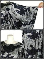 Nouvelle Robe Longue Modeste 2026 à Imprimé Tie-Dye, Manches Cape Amples, Taille Froncée, Vêtement Quotidien pour Femmes Musulmanes