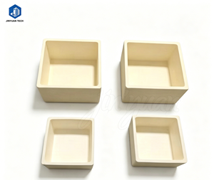 Square 99 High Purity Alumina Porcelain Crucible for Laboratory Alloy Calcination - Product Image 1