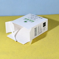 Emballage personnalisé en carton blanc pliable avec bande de déchirement pour crème glacée, impression CMJN, certifié ISO9001 ISO22000