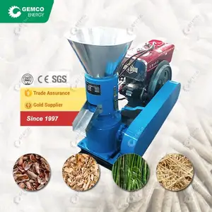 25 anni di fabbrica piccola macchina per Pellet di segatura GEMCO a stampo piatto per la produzione di legno di pino, biomassa, Pellet di carta