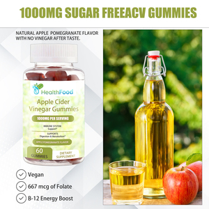 Wholesale Apple Cider Vinegar Gummies with Sodium Support Immune System and Metabolism Sugarfree ACV Gummies - Product Image 6