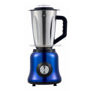 Frasco de vidrio 2 en 1, cuerpo inoxidable, potente licuadora eléctrica para triturar hielo, potente licuadora, mezclador eléctrico de frutas - Product Image 1