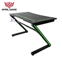 Y-GD23 2022 Table de jeu PC moderne de haute qualité, imperméable, avec éclairage LED, bureau de jeu pour ordinateur
