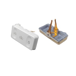 Couvercle d'interrupteur de plafonnier Vw, bouton de commande de plafonnier en plastique gris beige pour Passat Sagitar Magotan Tiguan Superb Cc Golf - Product Image 4