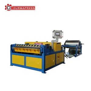 Máquina de fabricação de duct automático cnc, máquina com função de nivelamento do entalhamento do dobramento