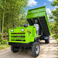 Mini-dumper diesel 4x4 avec benne hydraulique pour le transport agricole et sur chantier, disponible en version OEM