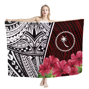 Precios Bajos al por Mayor para Sarongs Grandes, Ligeros y Hechos a Medida; Toallas de <span class=keywords><strong>Playa</strong></span> con Diseño Tribal Polinesio Samoano Chuuk de Otoño - Product Image 2