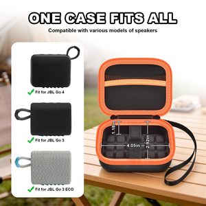 Étui rigide en EVA personnalisé en gros pour enceinte sans fil <span class=keywords><strong>JBL</strong></span> <span class=keywords><strong>Go</strong></span> 4 / <span class=keywords><strong>Go</strong></span> 3 / <span class=keywords><strong>Go</strong></span> 3 Eco avec poche de rangement en maille et sangle de transport - Product Image 2