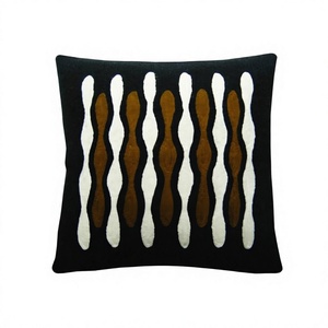Luxury Design Wool Handmade Crewel Embroidery Wool Chain Stitched Cushion <b>Cover</b> <b>For</b> <b>Sofa</b> Living Room Hot Selling Product ITHL - Product Image 1