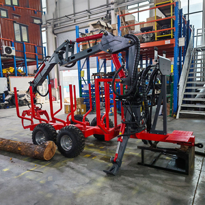 Remolque <span class=keywords><strong>Forestal</strong></span> Reforzado Personalizado STR <span class=keywords><strong>con</strong></span> Grúa para Transporte de Troncos y Equipo de Remolque <span class=keywords><strong>Forestal</strong></span> - Product Image 5