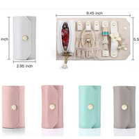Sac de rangement pour bijoux léger, petit sac de voyage pour bijoux, pour colliers, boucles d'oreilles, bagues