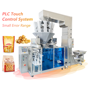 Machine d'emballage entièrement automatique pour sacs plastiques, remplisseuse et scelleuse de granulés, de pop-corn et de frites pour petites entreprises - Product Image 1