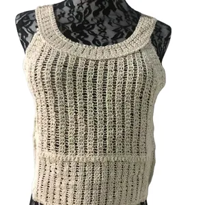 レディースレースかぎ針編みドレスショートノースリーブTシャツ夏カジュアル新着卸売カジュアルスタイルレースブナドレス