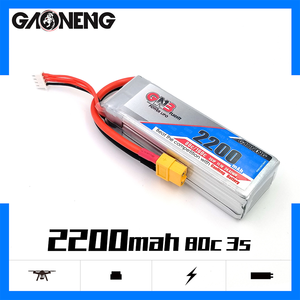 GNB 3S 4S 6S 2200mAh 80C 리포 배터리 고전압 리튬 배터리 GNB XT30 XT60 T 플러그 포함 3~7인치 FPV 드론 키트용 - Product Image 2