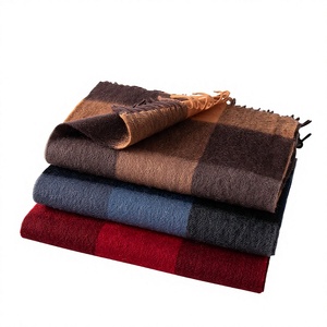 <b>Top</b> Quality Elegant Commute Checkered Woolen Scarf with Soft <b>Fringes</b> - Product Image 4
