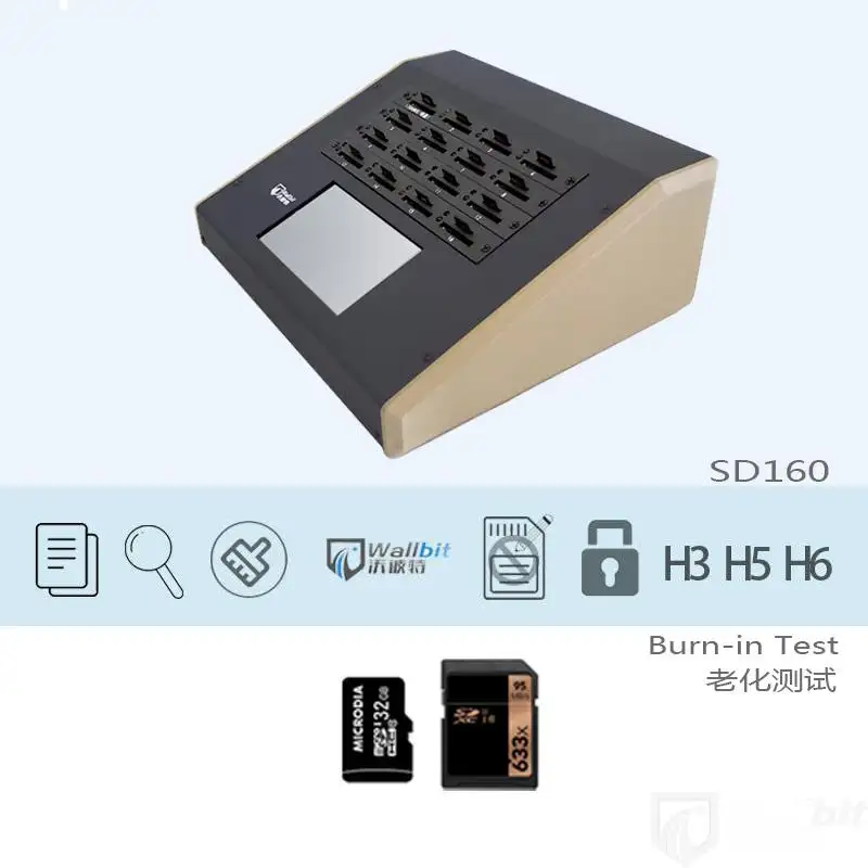 Wallbit SD/TF card duplicator cid burn-in write protect engypt