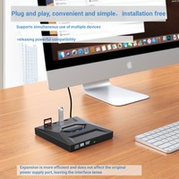 Portable USB 3.0 3-in-1 Optical Drive CD/ Recorder SD Card Reader USB Flash Drive Player
