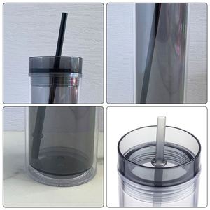 Nouvelle tasse à eau froide 500 ml transparente à parois droites, vente en gros en stock, tasse à eau froide au citron pour le bureau - Product Image 4