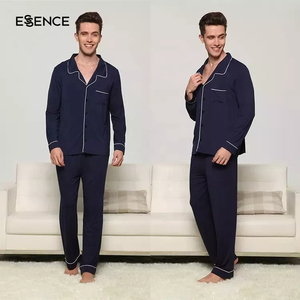 Ensembles <span class=keywords><strong>pyjama</strong></span> 2 pièces personnalisés pour couple <span class=keywords><strong>pyjama</strong></span> <span class=keywords><strong>en</strong></span> viscose de bambou <span class=keywords><strong>en</strong></span> vente de gros - Product Image 2