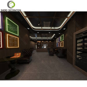 Humidor de Puros Personalizado <span class=keywords><strong>Color</strong></span> Cereza con Exhibición y Cajones de Madera de Cedro Español, <span class=keywords><strong>Vitrina</strong></span> para Tienda de Tabaco - Product Image 5