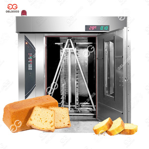 Buen precio multifunción panadería 62 bandeja 2 carro <span class=keywords><strong>hamburguesa</strong></span> doble estante rotatorio hornos alemán pretzel pan máquina para hornear - Product Image 2