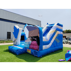 Tobogán Inflable con Zona <span class=keywords><strong>de</strong></span> Saltos Temática <span class=keywords><strong>de</strong></span> Animales Polares, <span class=keywords><strong>Castillo</strong></span> Inflable con Doble Tobogán para Fiestas Infantiles al Aire Libre - Product Image 5